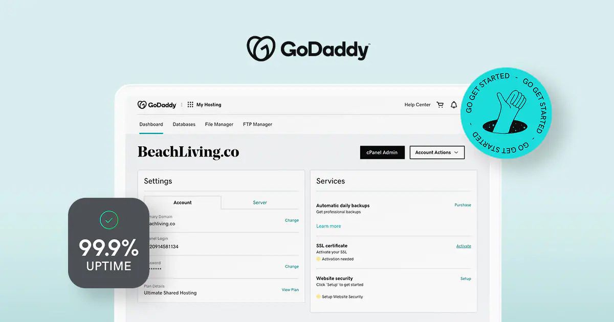 godaddy Performance Comparison Uptime and reliability