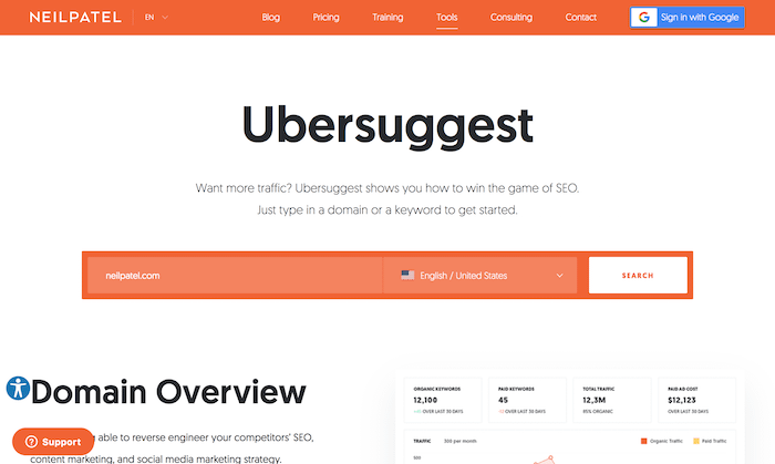 Ubersuggest Comparative Overview